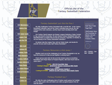 Tablet Screenshot of fantasybasketballfederation.com